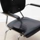 Vintage chair Kho Liang Black and metal with armrests