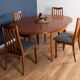 Retro Teak GPlan 1960s Fresco Dining Table & 4 Four Chairs By Victor Wilkins