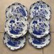 Set of 6 iron earth plates Creil & Montereau