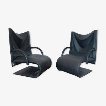 Ensemble 2 fauteuils Zen de Claude Brisson édités par Ligne Roset