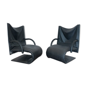 Set 2 Zen Armchairs by Claude Brisson, published by Ligne Roset