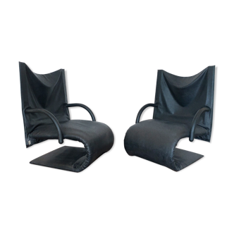 Ensemble 2 fauteuils Zen de Claude Brisson édités par Ligne Roset
