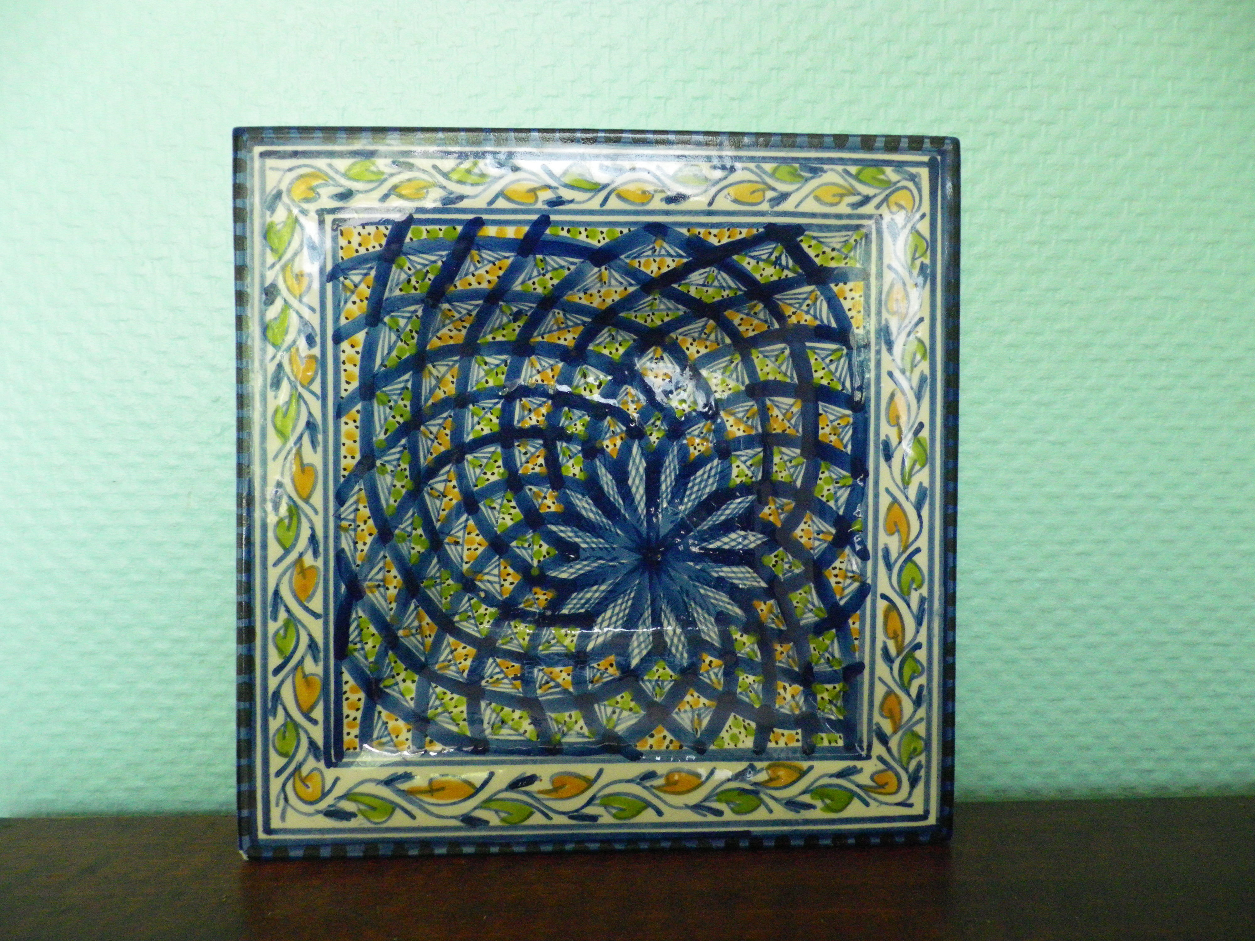 Cendrier en céramique émaillée fait main