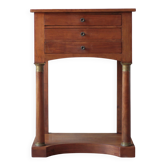 Bedside table or console in Empire style, drawer unit, end table.