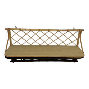 Étagère murale en rotin