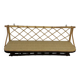 Vintage rattan wall shelf