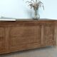 Large antique wedding chest in raw oak from the 19th century (shallow depth)