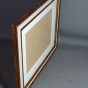 Frame gilded wood gold leaf 35,5x29,5 cm, foliage 30,5x24,5 cm + SB glass