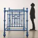 Simple old lacquered iron bed, Italy, 19th-20th century.