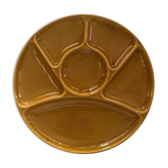 Set of 6 fondue plates year 60/70