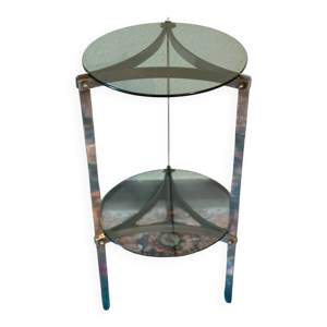 Sellette chromée et - plateaux