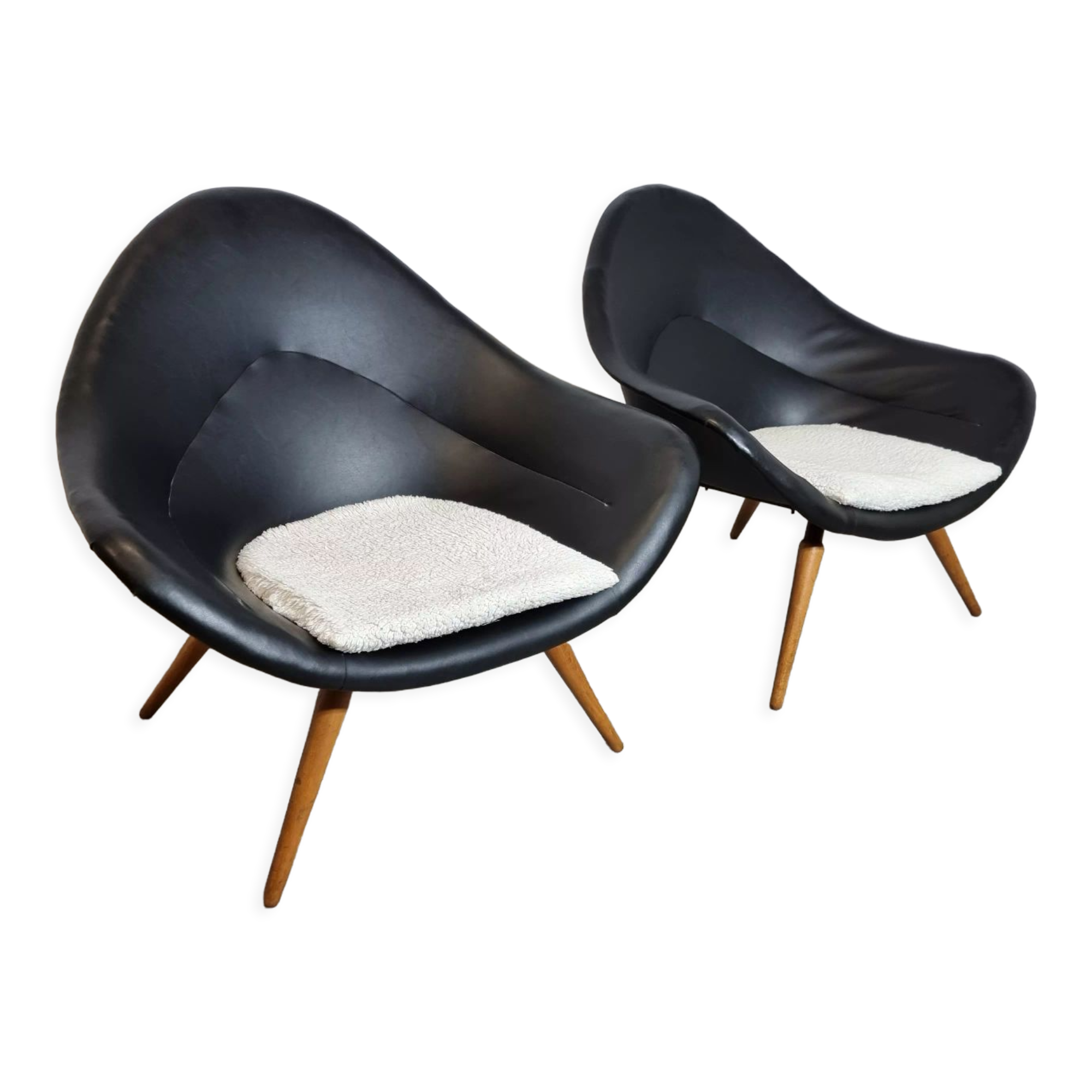 Pair of Brussels expo armchairs
