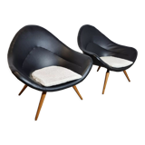 Pair of Brussels expo armchairs