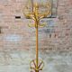 Old coat rack parrot vintage wood