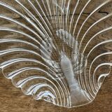 Vintage thick glass dish with lobster decorations