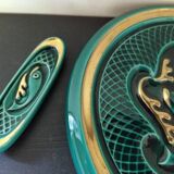 Art Deco knife holder and trivet