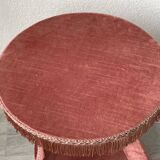 Vintage 80s velvet side table