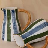 Hand painted ceramic pitcher