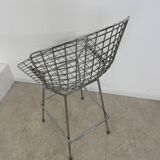 Old chair / Bar stool metal design Harry Bertoia for Knoll International vintage 1972