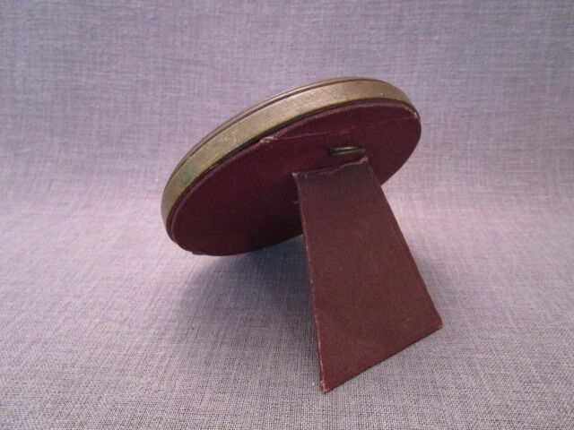 Small old wooden round frame