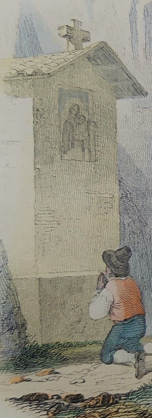 Original zoological illustration "mule" - Buffon 1840