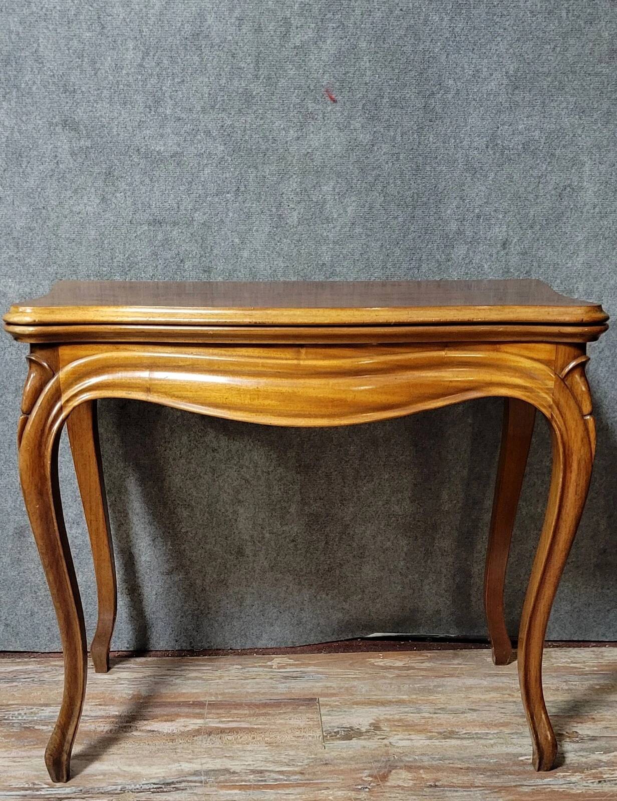 Louis XV style mahogany games table circa 1850