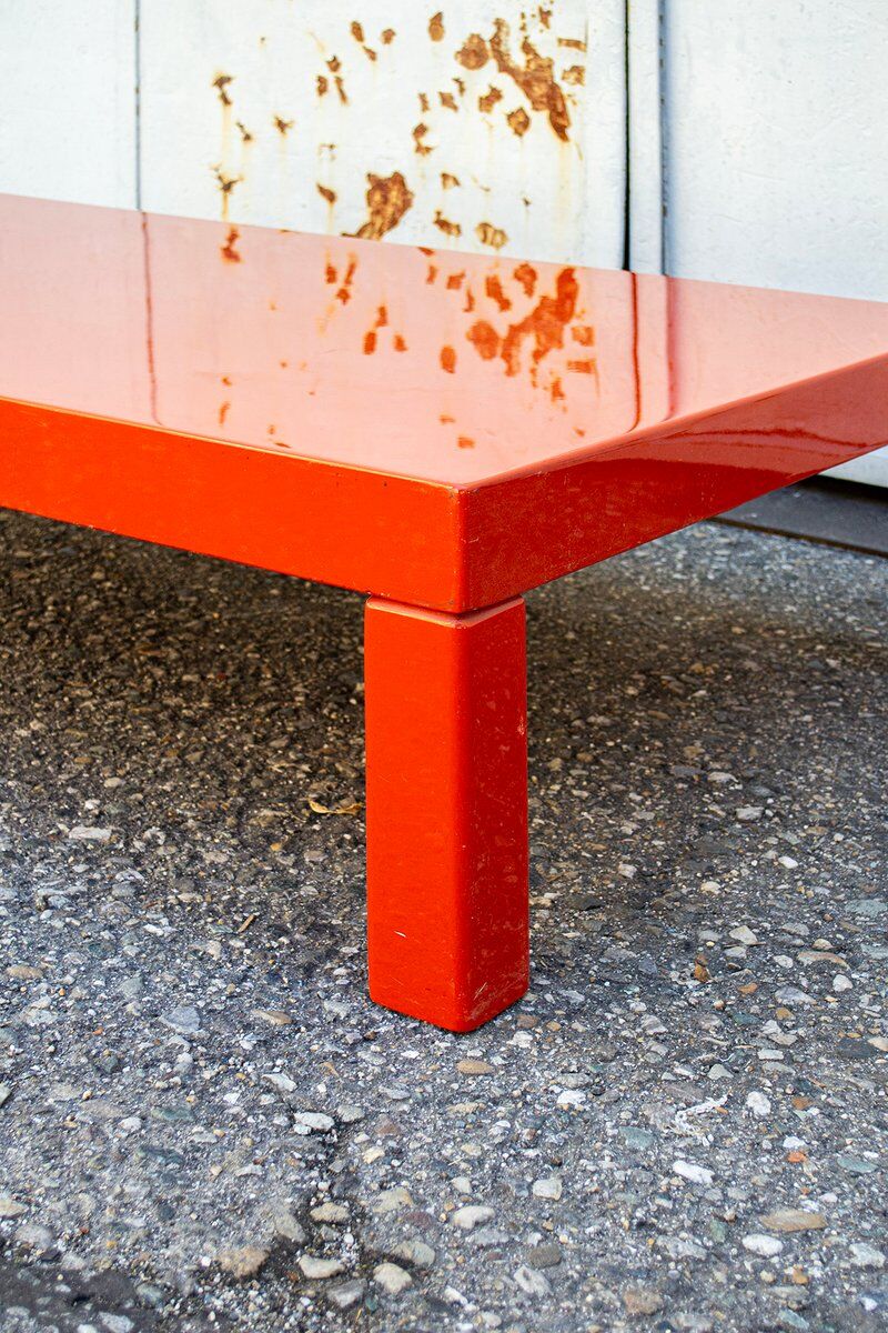 Orange coffee table, Italy, 1970s