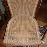 Pair of 2 rattan chairs