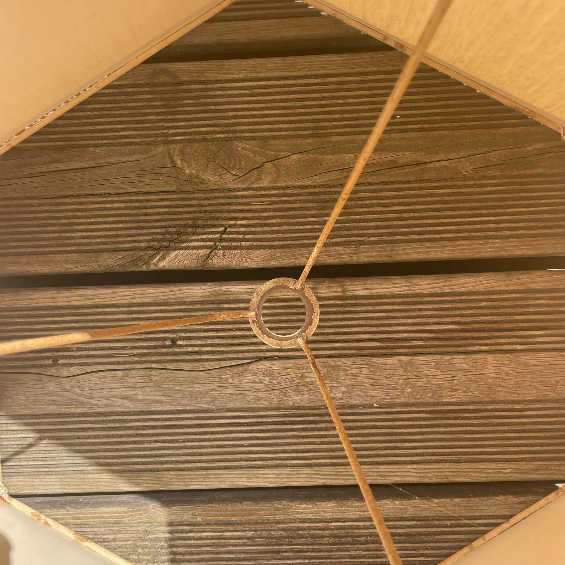 Abat-jour hexagonal ancien
