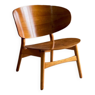 Hans Wegner Shell Chair Model FH 1936 for Fritz Hansen Mid Century Danish Circa 1950