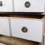 Gustavian Chest Of Drawers Grey Painted, Swedish Origin From 1840s