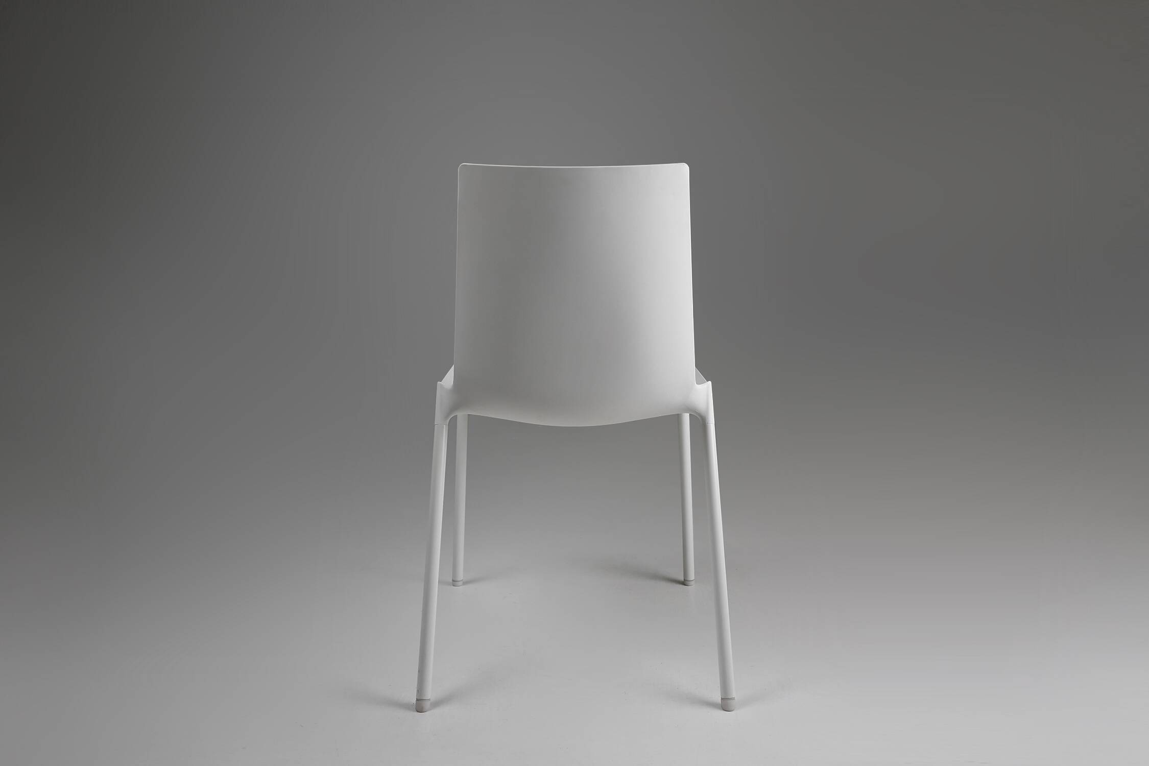 21th Century elegant white design chair, Belgium