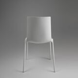 21th Century elegant white design chair, Belgium