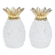 Glass pineapple salt & pepper shakers