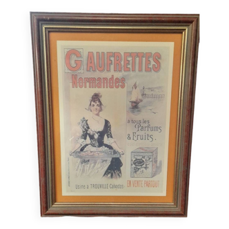 Advertising frame Gaufrettes Normandes