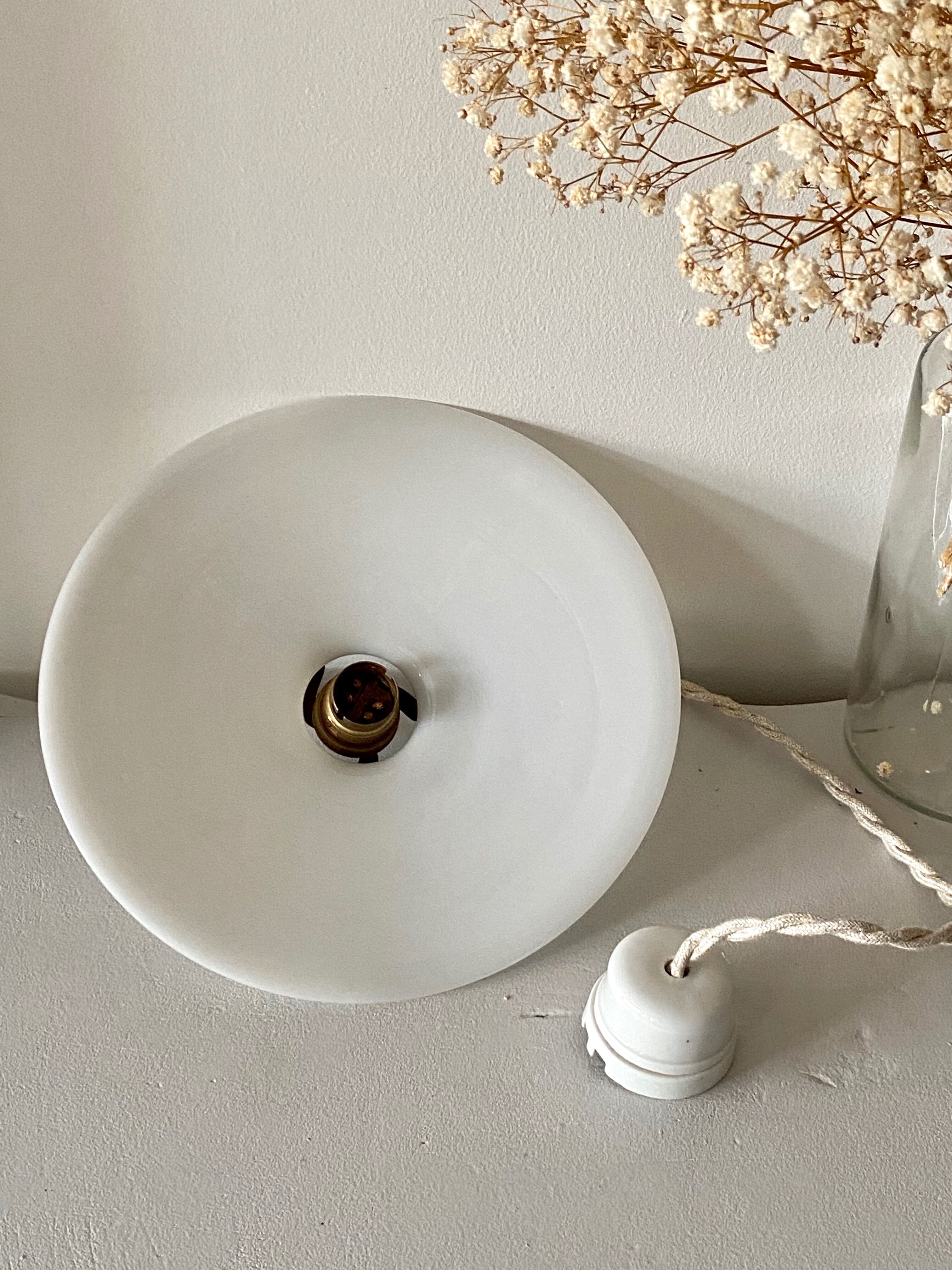 Opaline pendant light