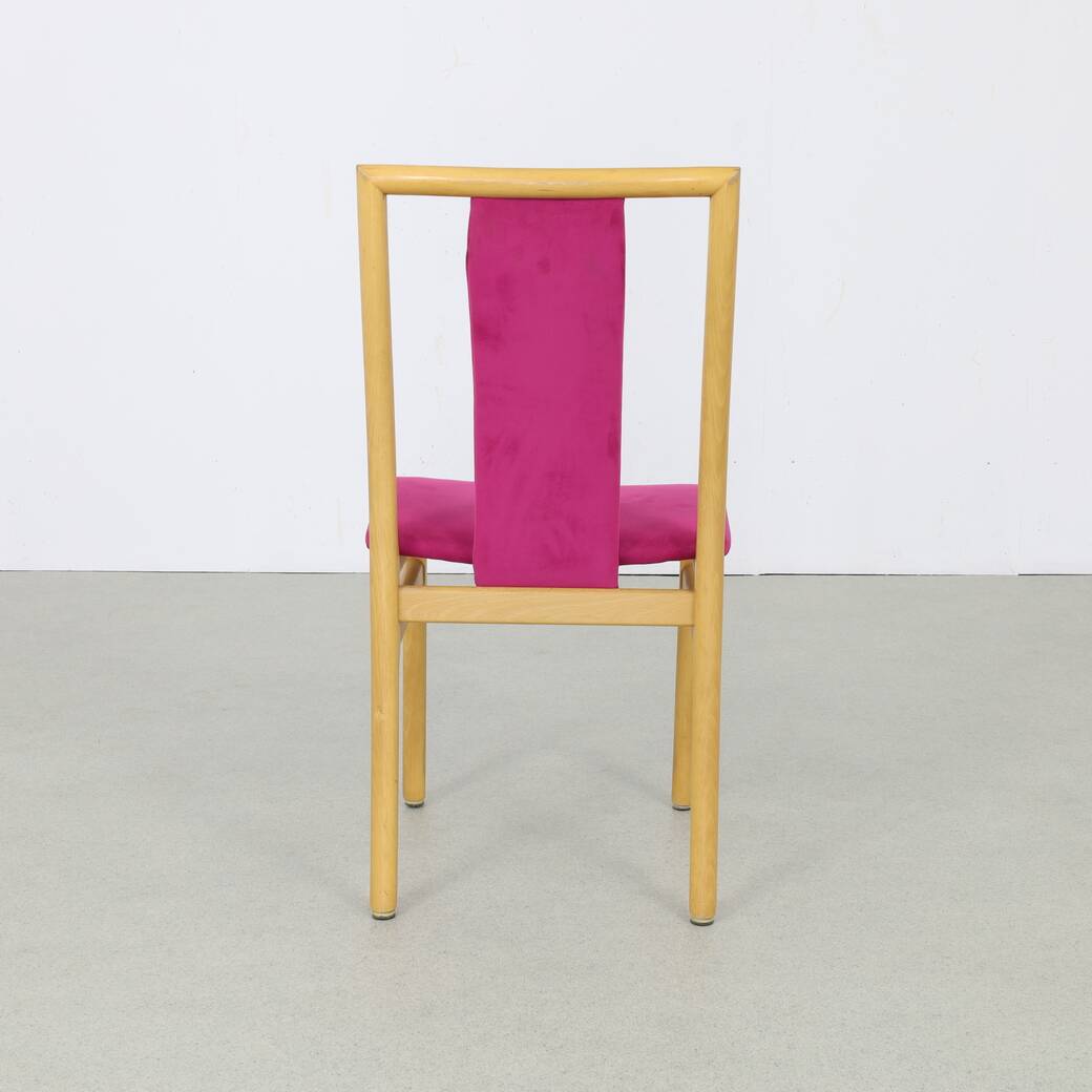 4x danish daning chair in velvet by k. høffer-larsen