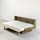 French Modernist Living Room Sofa Set In White Leather, 1950's