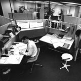 Action Office series side table by Herman Miller, 1975