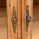 Art Deco Parisian glass-fronted wardrobe, demountable