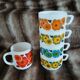 5 vintage cups in Arcopal/Lotus