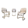 Vintage dining chairs by Willy Rizzo for Cidue set of 5, 1970s