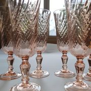 Flutes à champagne rosaline tourbillon arcoroc luminarc