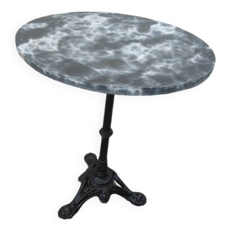 Antique round bistro table