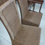 Pair of wicker chairs