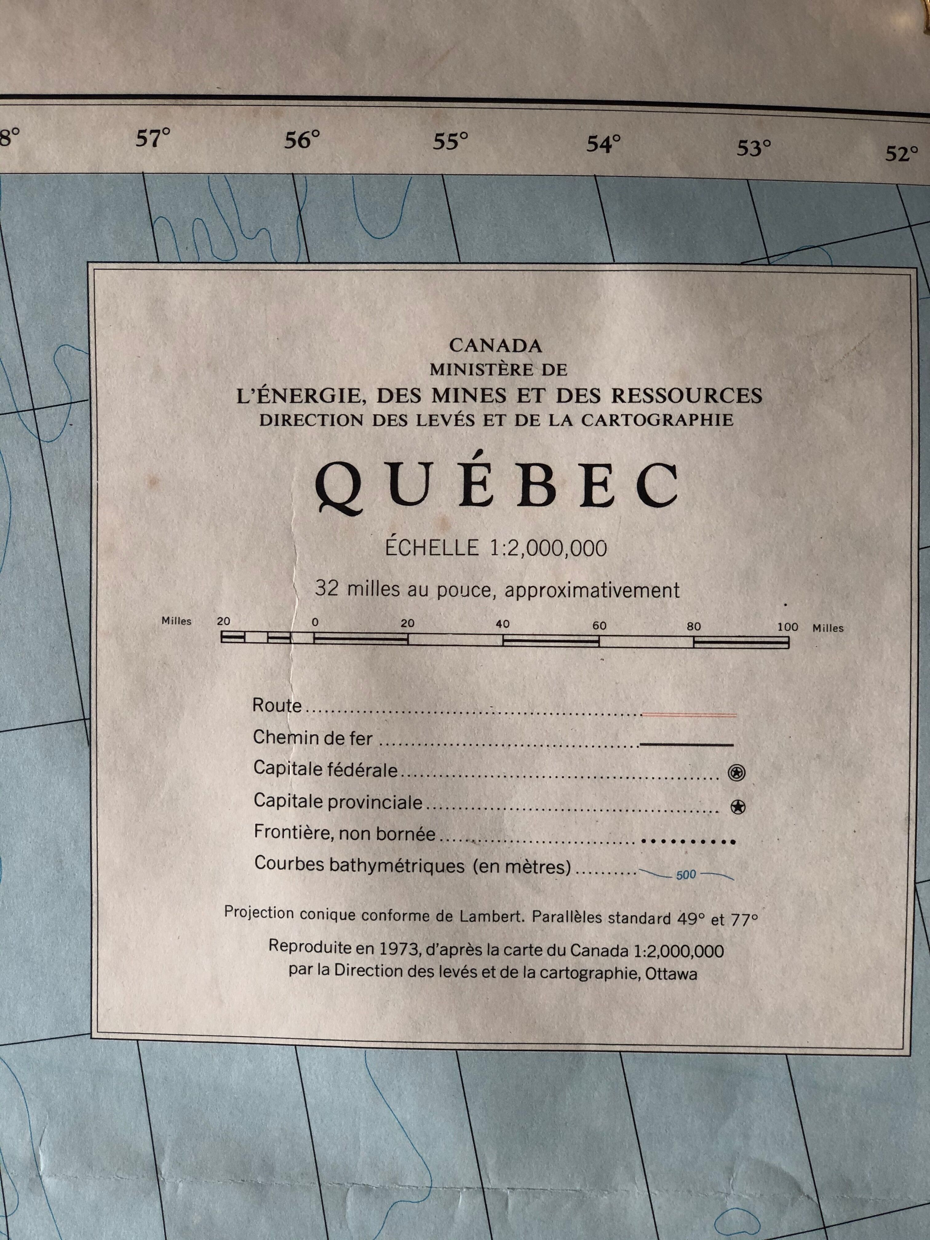 Map of Quebec