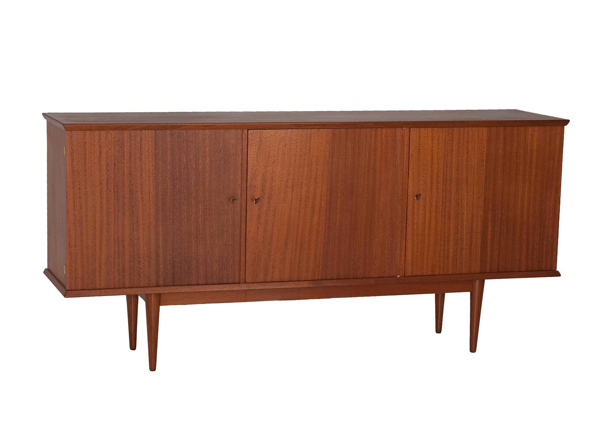 Scandinavian teak sideboard with 3 doors from the 1960s.