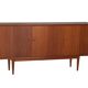 Scandinavian teak sideboard with 3 doors from the 1960s.