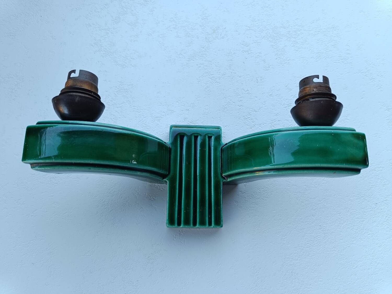 1950 ceramic wall light