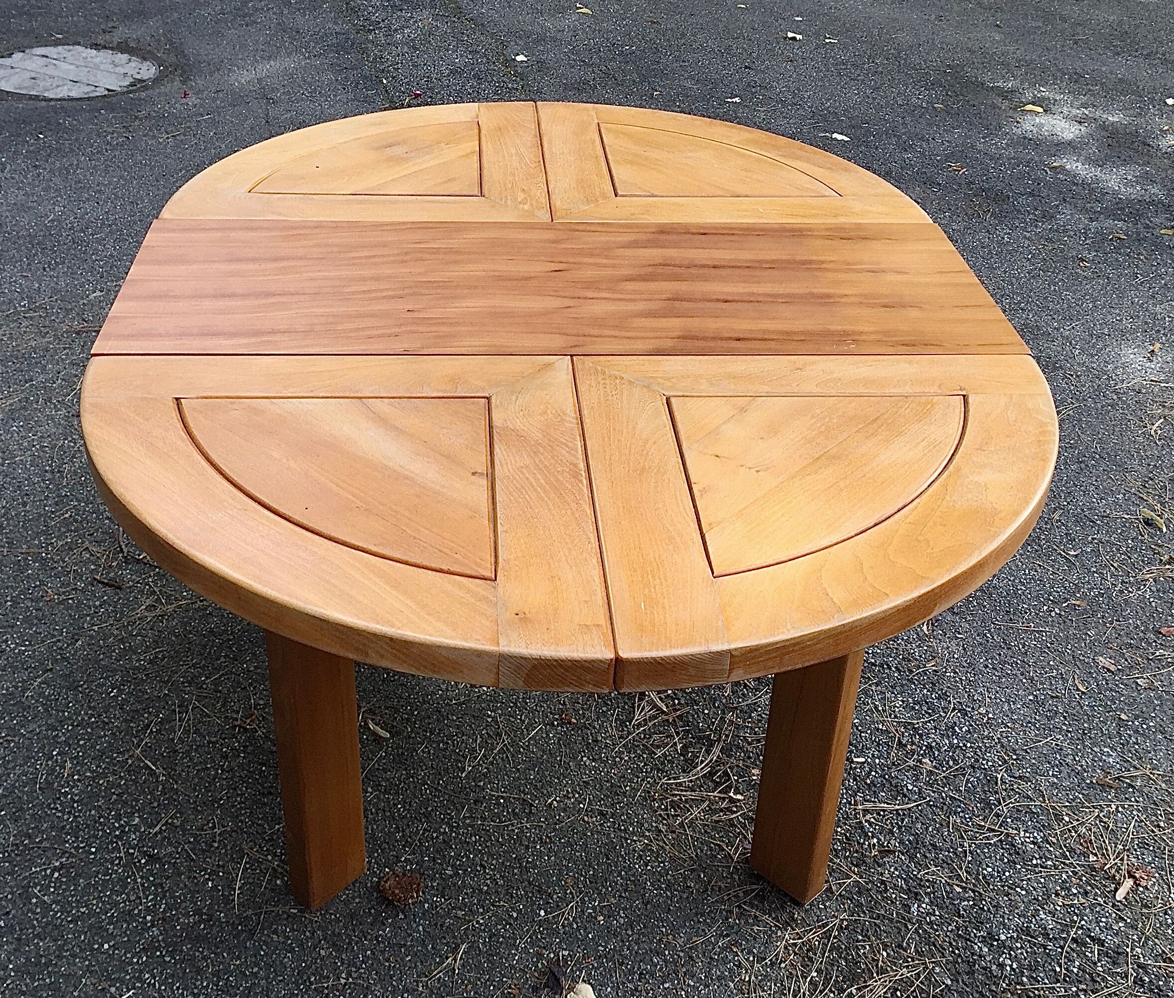Home extension table massive elm regain